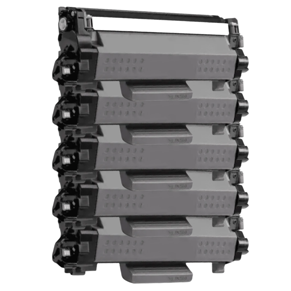 Pakkesett Brother TN2510XL svart toner 3 000 sider – 5 svarte – alternativ – TN2510