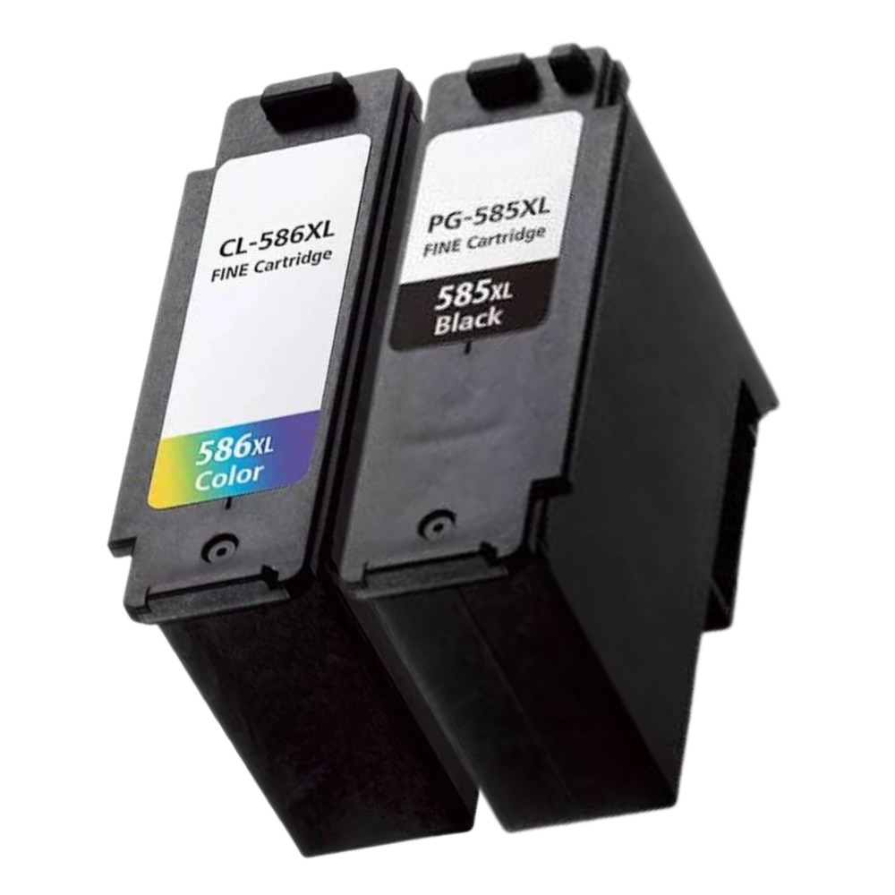 Pakkesett Canon PG-585XL / CL-586XL – 1 svart, 1 farge – alternativ – 38 ml