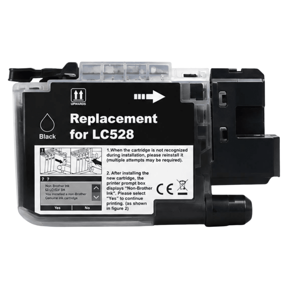 Brother LC528 BK Sort printerpatron 115 ml – LC-528 BK – alternativ