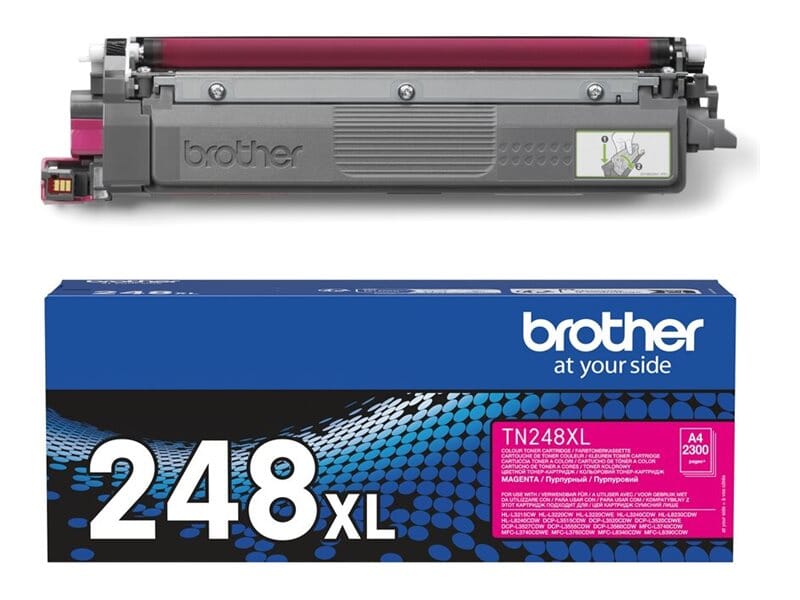 Brother TN248 XL Magenta toner 2300 sider – Original
