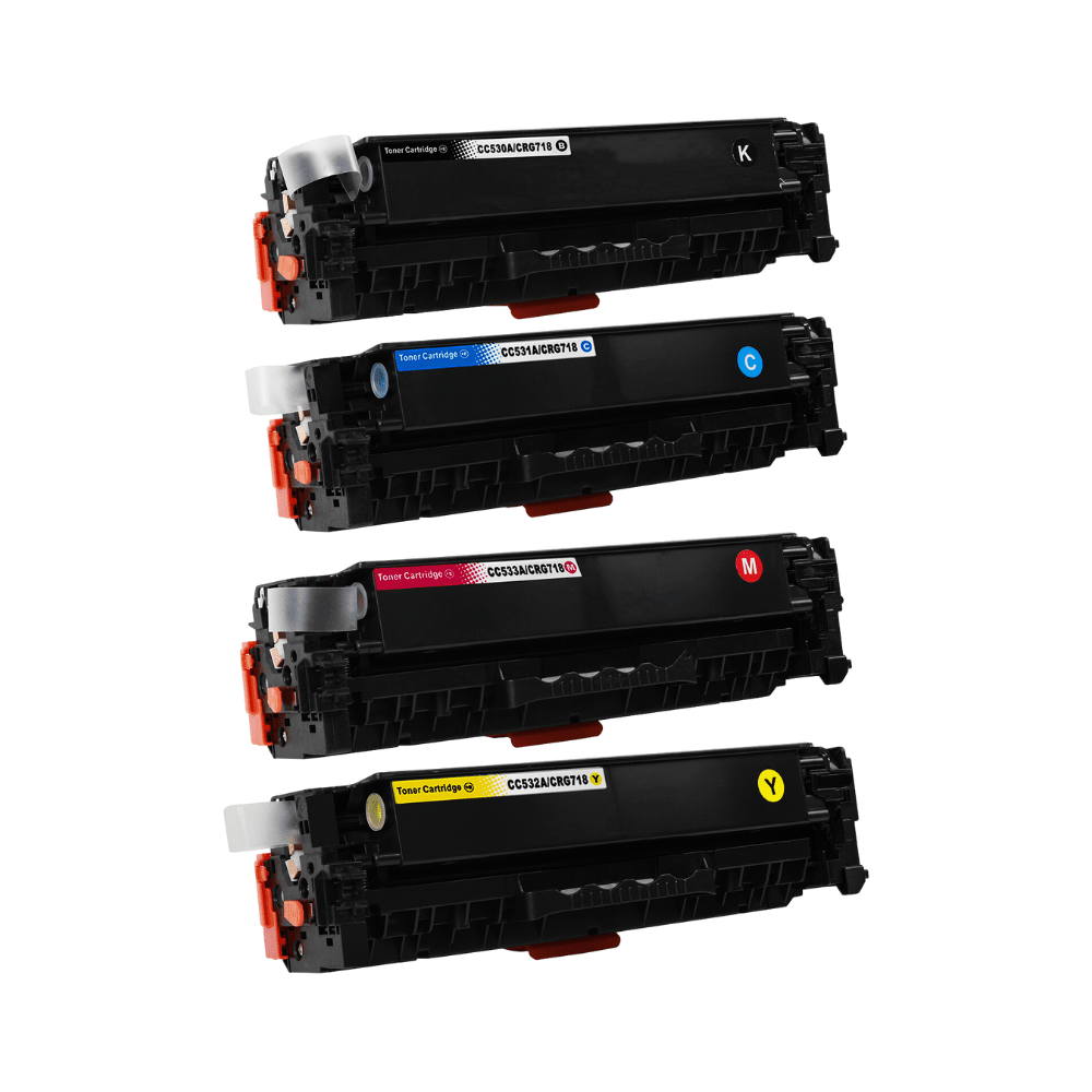 Pakke sæt Canon 718 – 4 farver BK-C-M-Y – kompatible – 11.900 sider