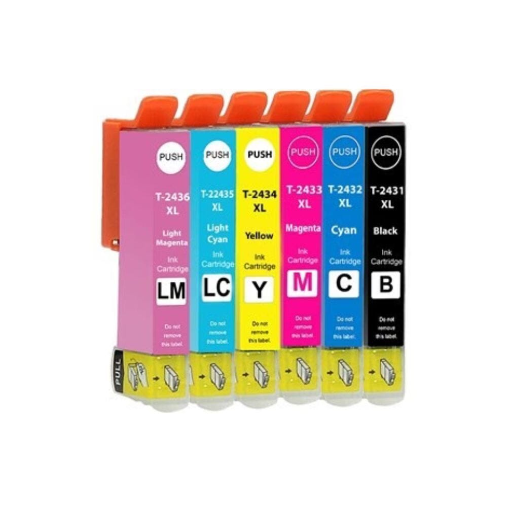 Pakke sæt Epson 24XL – 6 farver BK-C-M-Y-LC-LM – alternativ 62 ml