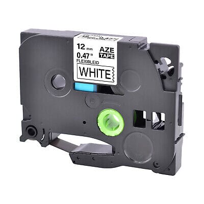 Brother TZeFX231 Tape sort tekst på hvid Fleksibel – 12mm x 8m – Uoriginal