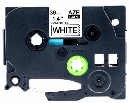 Brother TZeFX261 Tape sort tekst på hvid tape Fleksibel – 36mm x 8m – Uoriginal