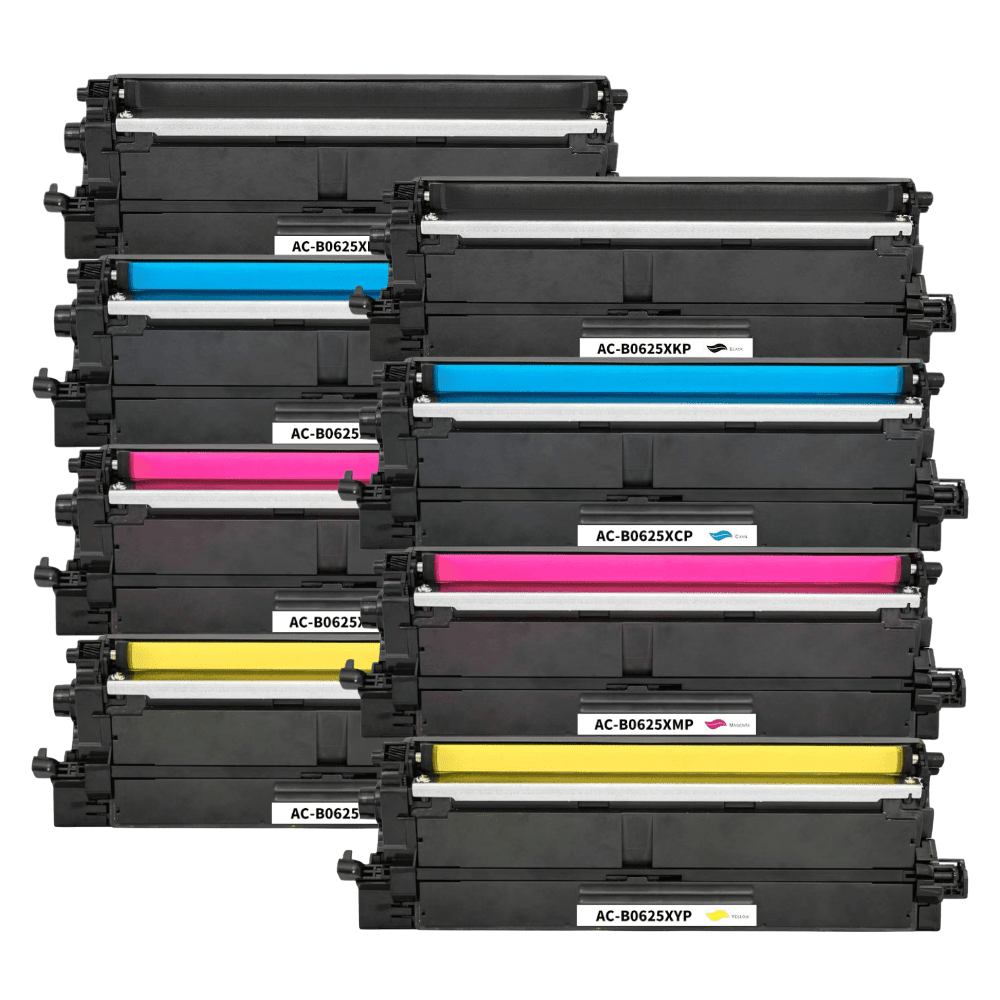Pakke sæt Brother TN625 XL - 2x4 farver BK-C-M-Y - alternativ – 38.000 sider