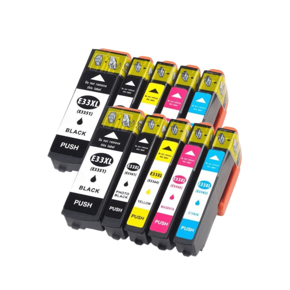 Pakke sæt Epson 33XL – 2x5 farver BK-PBK-C-M-Y – alternativ – 156 ml